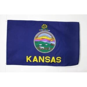 BANDIERA KANSAS 90x60cm - BANDIERA STATO AMERICANO – USA - STATI UNITI 60 x 90 cm
