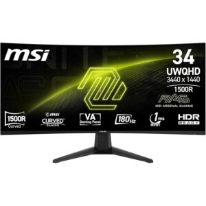 MSI MAG 346CQ &ndash; Monitor Gaming Curvo 34&rdquo; UWQHD 1500R