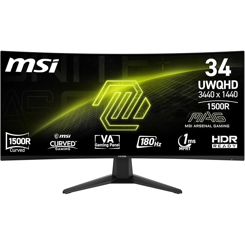 MSI MAG 346CQ – Monitor Gaming Curvo 34” UWQHD 1500R MSI MAG 346CQ – Monitor Gaming Curvo 34” UWQHD 1500R