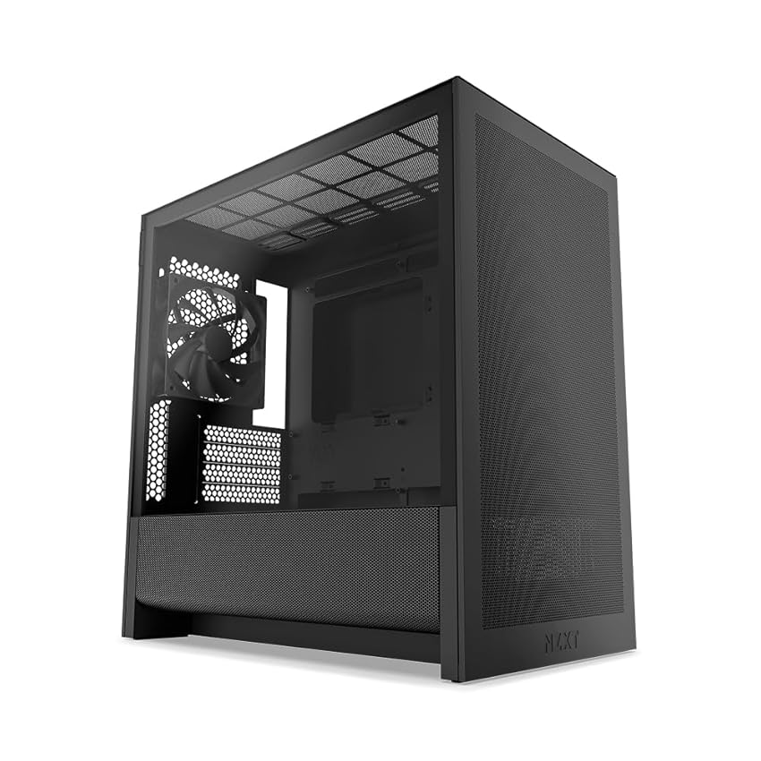 NZXT H3 Flow – Case PC Gaming Micro-ATX – Flusso d'aria ottimizzato – 1 ventola 120mm inclusa – GPU full NZXT H3 Flow – Case PC Gaming Micro-ATX – Flusso d'aria ottimizzato – 1 ventola 120mm inclusa – GPU full