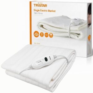 TRISTAR SCALDASONNO SINGOLO SCALDALETTO ELETTRICO 150x70 CM TERMOCOPERTA