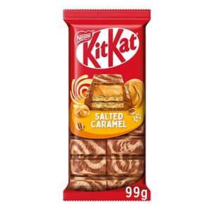 KITKAT Caramello Salato Tavoletta Wafer ricoperta di Cioccolato 99g