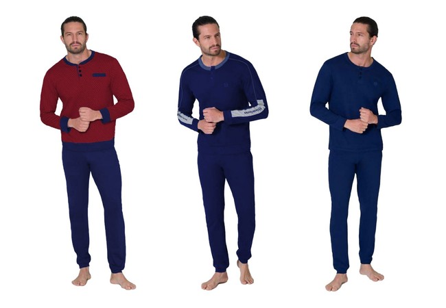 pigiama uomo SERGIO TACCHINI estivo caldo COTONE polsino bottoni 7 colori