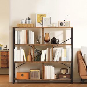 YITAHOME Libreria Angolare 4 Ripiani