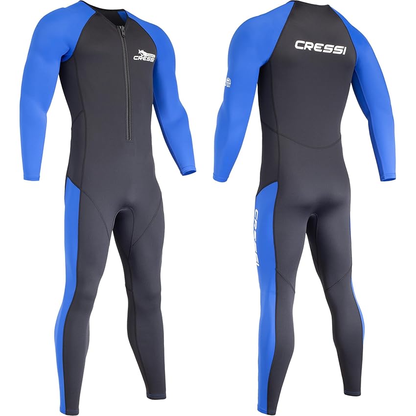 Cressi Wahoo Man Monopiece Wetsuit Black/Blue 2mm M/3 - Muta Monopezzo Uomo Realizzata Cressi Wahoo Man Monopiece Wetsuit Black/Blue 2mm M/3 - Muta Monopezzo Uomo Realizzata