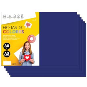 Fogli Colorati A3 80g per Stampanti e Lavoretti Manuali