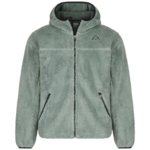 Kappa - Felpa con Zip Uomo LOGO LUI SHERPA