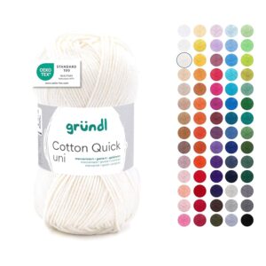 Gründl Filato Cotton Quick uni - filato sottile per uncinetto e maglia