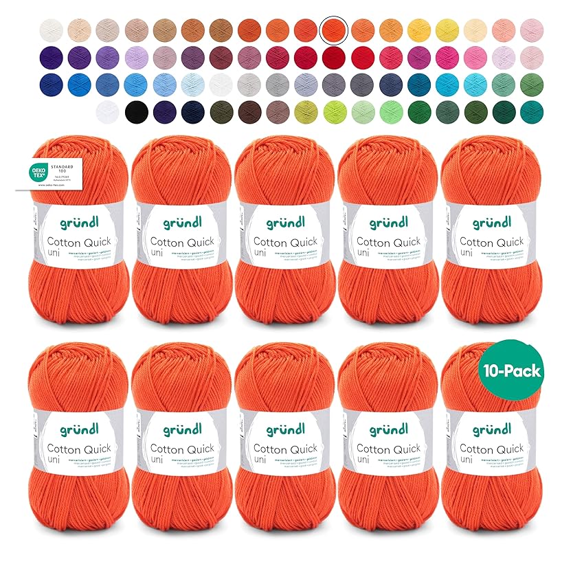 Gründl Filato Cotton Quick uni - filato sottile per uncinetto e maglia