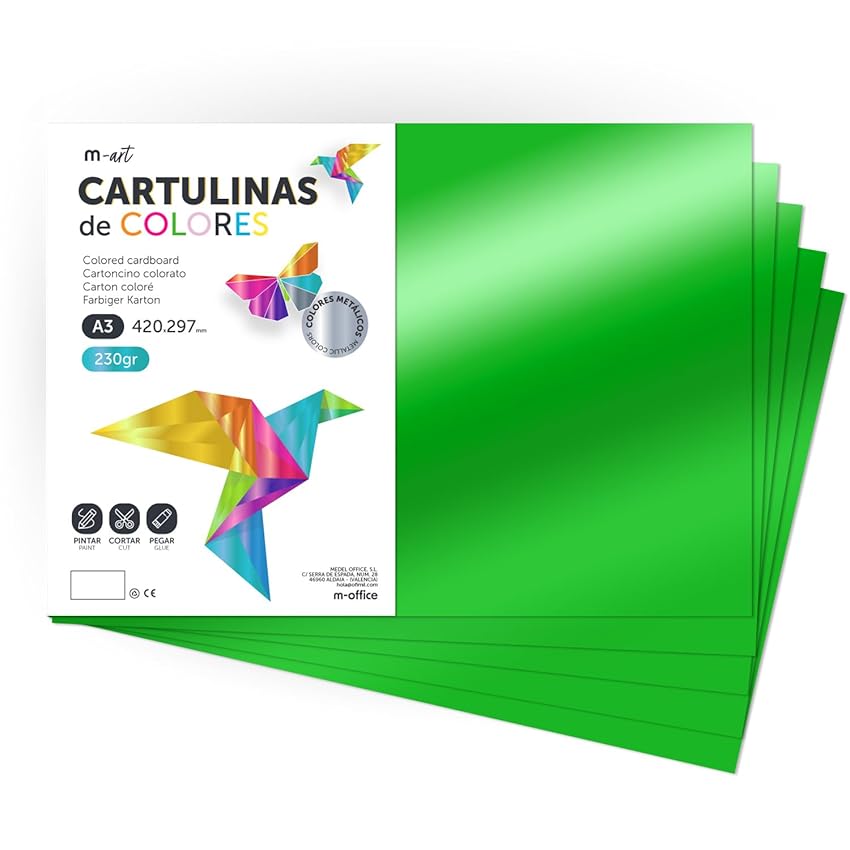 Cartoncino Colorato Metallizzato