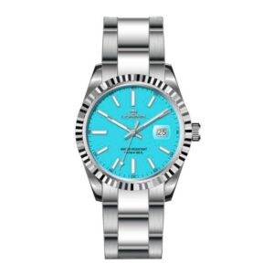 Lorenz Ginevra – Orologio Uomo Acciaio Quadrante Azzurro (28187CC)