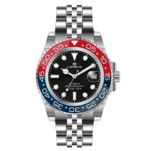 LORENZ SPORT 26122EE Orologio da uomo al quarzo in acciaio sub 100 metri