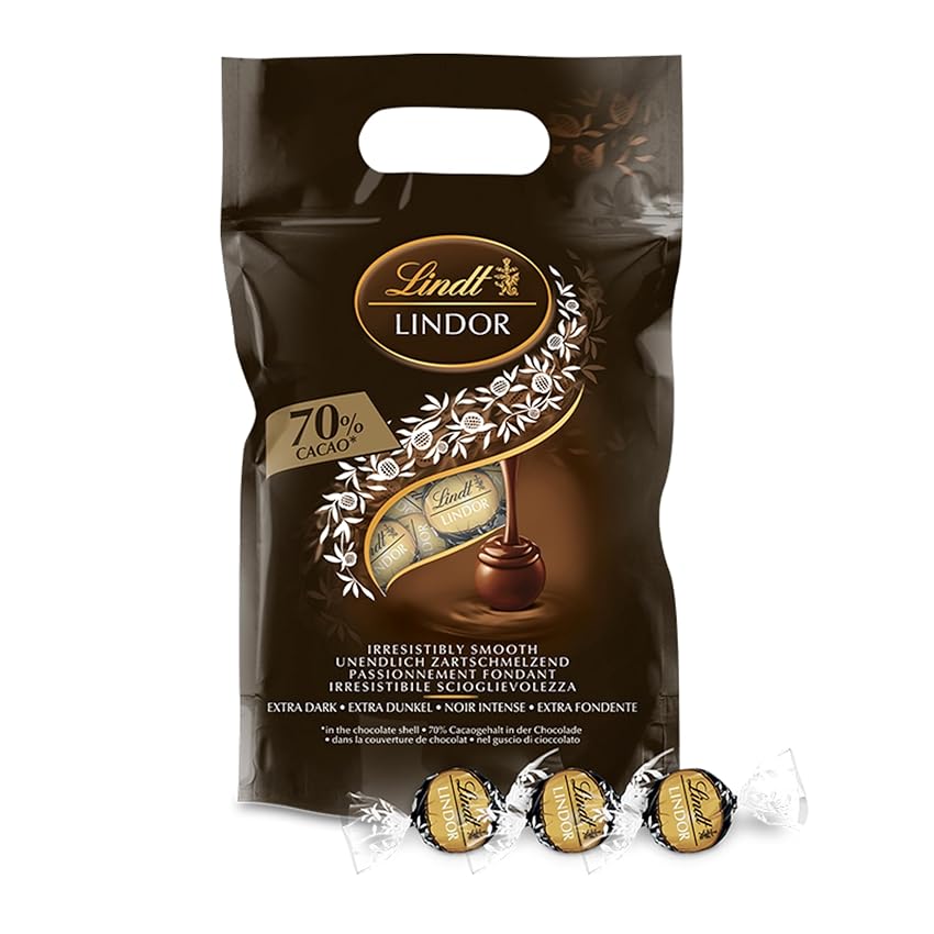 Lindt LINDOR Praline di Cioccolato Extra Fondente 70% cacao