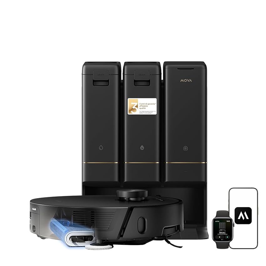 Mova Z50 Ultra Robot Aspirapolvere Lavapavimenti con Mappatura