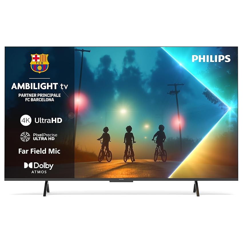 Philips Ambilight 55PUS8200 4K LED Smart TV - Display 55’’ con piattaforma Titan OS