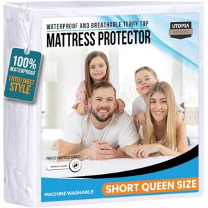 Utopia Bedding Coprimaterasso impermeabile corto queen size