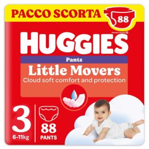 Huggies Little Movers Pannolini Mutandina Taglia 3 (6-11 Kg)