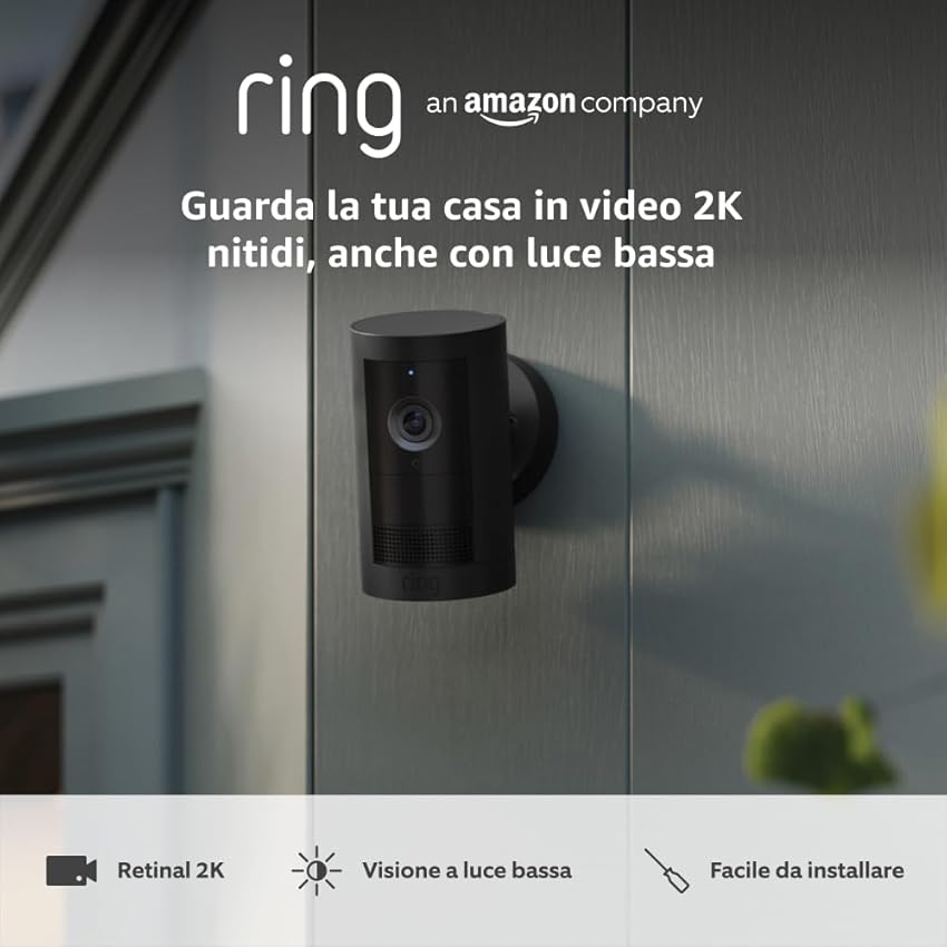 Ring Videocamera esterna Plus a batteria (Outdoor Camera Plus Ultimo modello) Ring Videocamera esterna Plus a batteria (Outdoor Camera Plus Ultimo modello)