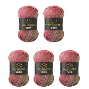 5 gomitoli di lana Batik da 100 g