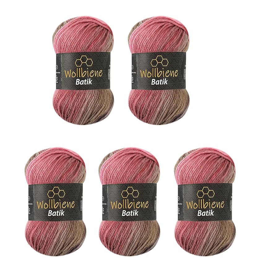 5 gomitoli di lana Batik da 100 g