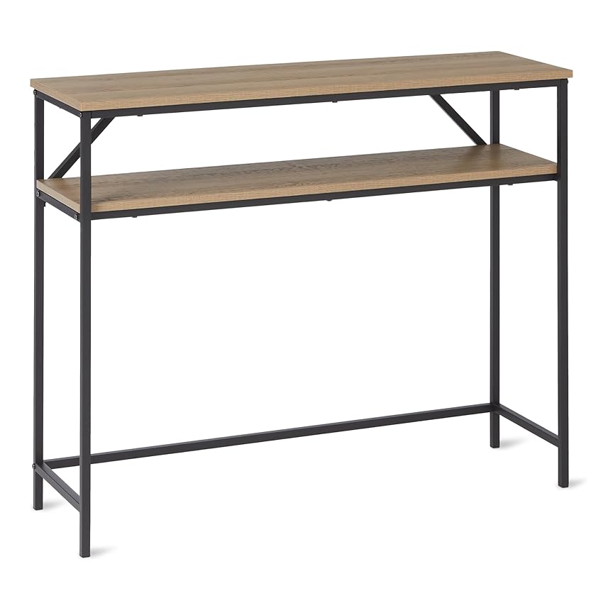 Amazon Basics - Consolle Rettangolare con Ripiano Portaoggetti