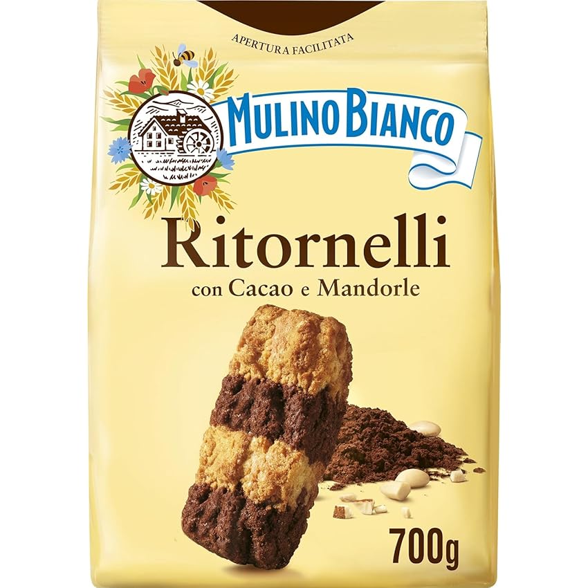 Mulino Bianco Biscotti Frollini Ritornelli con Cacao e Mandorle