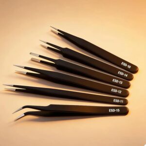 Pinzette curve di precisione in acciaio inox