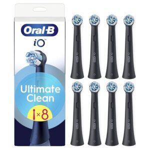 Oral-B Testine di Ricambio iO Series Ultimate Clean Nere per Spazzolino Elettrico Oral B