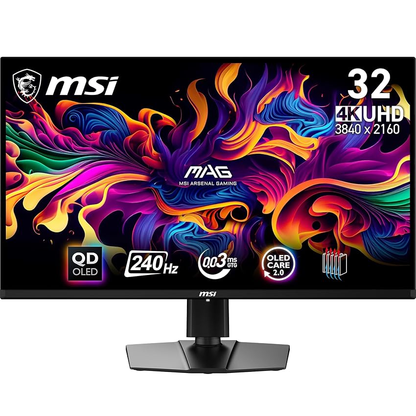 MSI MAG 321UPX QD-OLED Monitor Gaming 31.5" 4K UHD - Pannello Quantum Dot OLED (3840 x 2160) MSI MAG 321UPX QD-OLED Monitor Gaming 31.5" 4K UHD - Pannello Quantum Dot OLED (3840 x 2160)