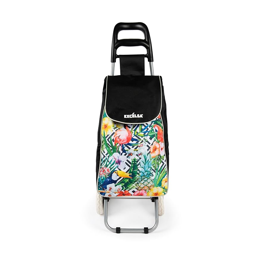 Excelsa Tropical Chic Carrello Porta Spesa Excelsa Tropical Chic Carrello Porta Spesa
