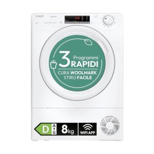 Candy Smart Pro CRO EH8N2TE-S Asciugatrice a Pompa di Calore