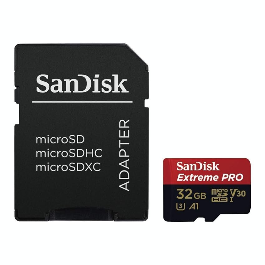 SanDisk Extreme Pro Scheda di Memoria microSDHC da 32 GB e Adattatore SD con App Performance SanDisk Extreme Pro Scheda di Memoria microSDHC da 32 GB e Adattatore SD con App Performance