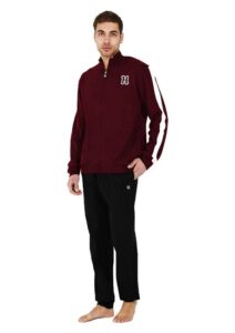 tuta UOMO caldo cotone pigiama felpato comodo HOMEGA sport invernale 14 colori