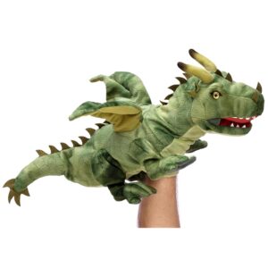 Uni-Toys - Marionetta a mano con drago (verde)