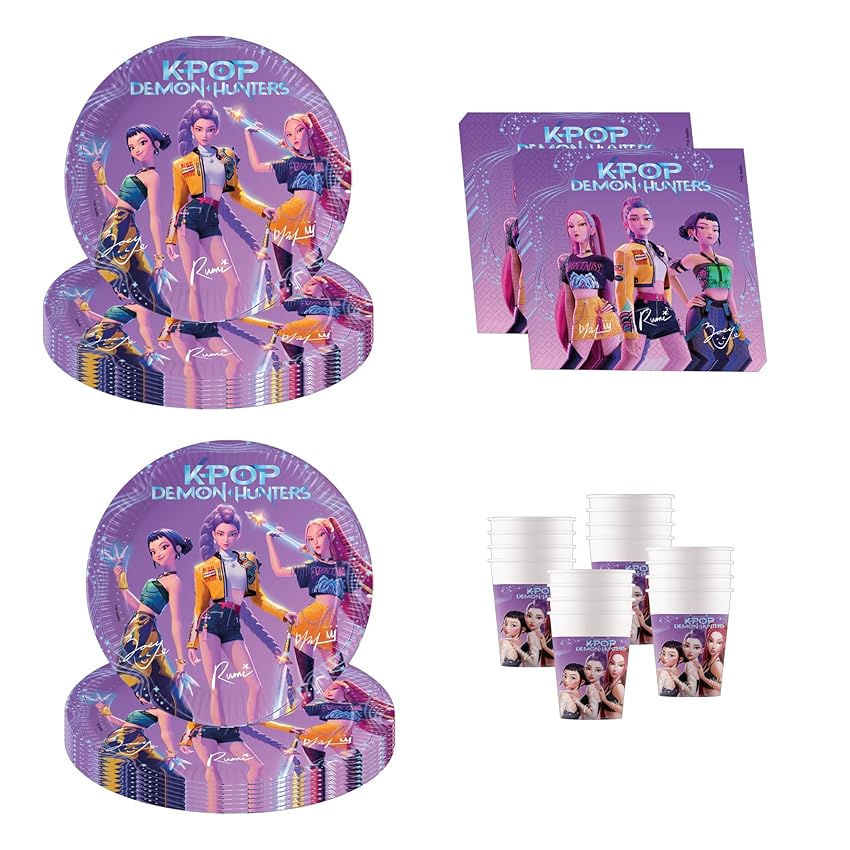 Procos - Decorazione per compleanno KPop Demon Hunters