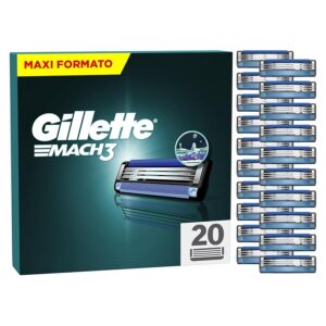 Gillette Mach3 Lamette di Ricambio per Rasoio da Uomo