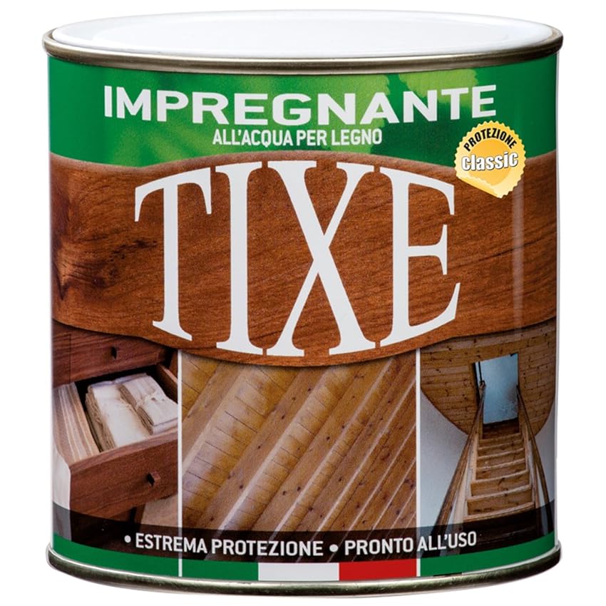 TIXE Impregnante per Legno all'Acqua – Vernice Protettiva e Decora per Legno Esterna e Interna