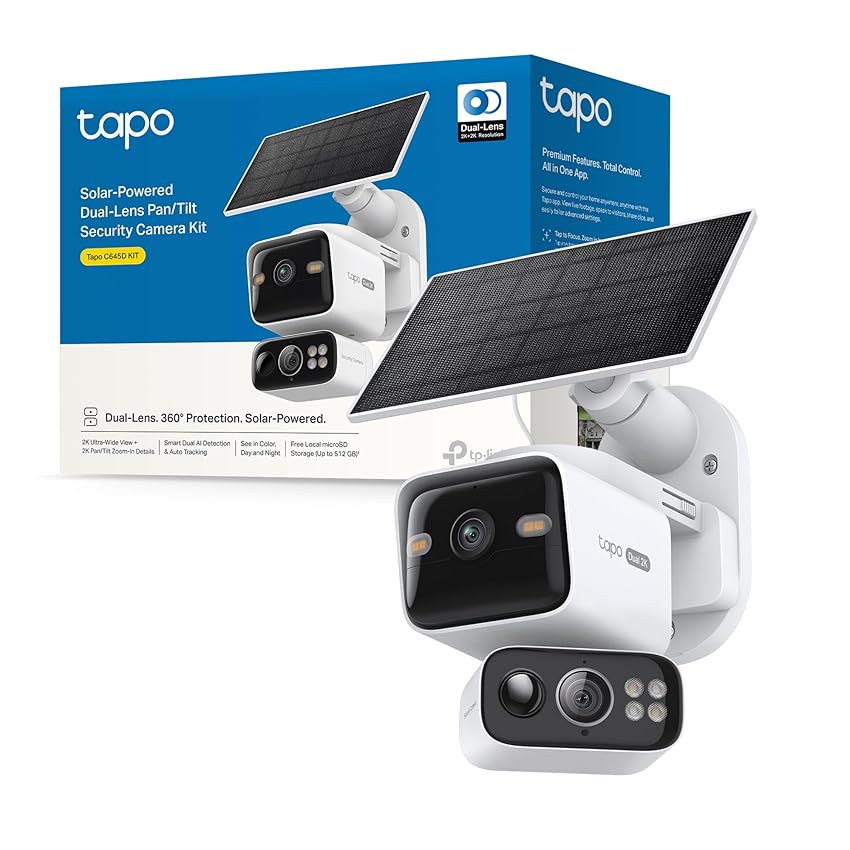 Tapo C645D KIT Telecamera Wifi Esterno con Pannello Solare