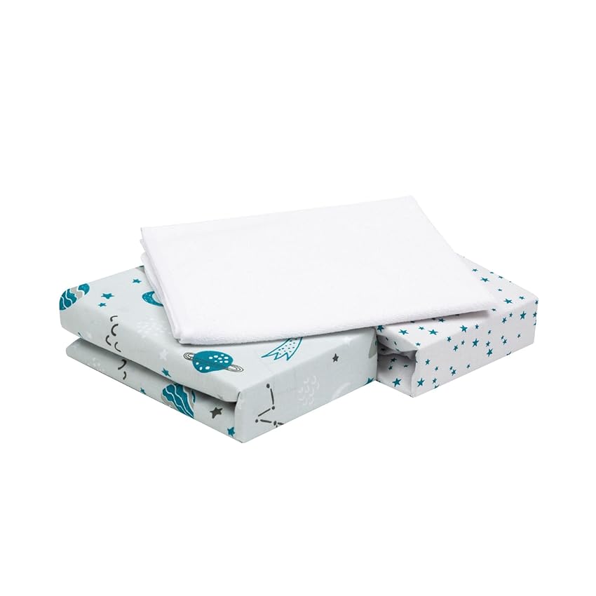 FlyIdeas Set 2 Lenzuola per Next to Me 50x83 cm + 1 Coprimaterasso Next to Me Impermeabile FlyIdeas Set 2 Lenzuola per Next to Me 50x83 cm + 1 Coprimaterasso Next to Me Impermeabile