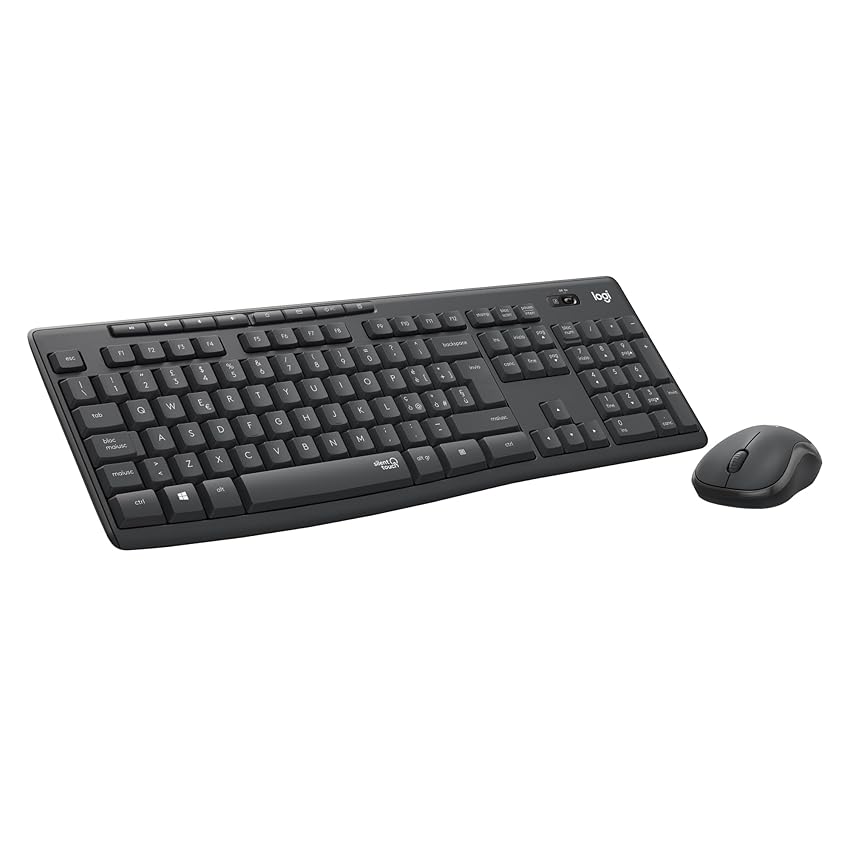 Logitech MK295 Silent Wireless Combo tastiera e mouse con tecnologia SilentTouch