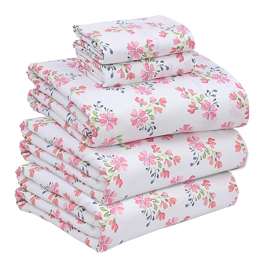 Ruvanti Bloomex - Set di lenzuola per letto king size