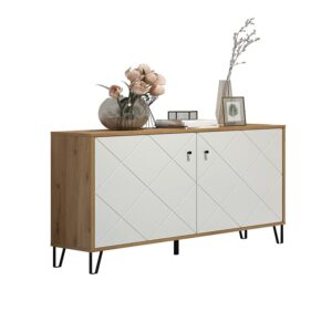 trendteam smart living - Touch - Credenza - Quercia Artisan/Bianco