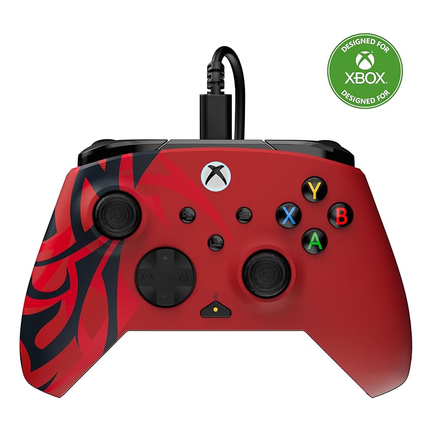 Turtle Beach Rematch Advanced Spirit Red Controller da gaming con cavo per Xbox e