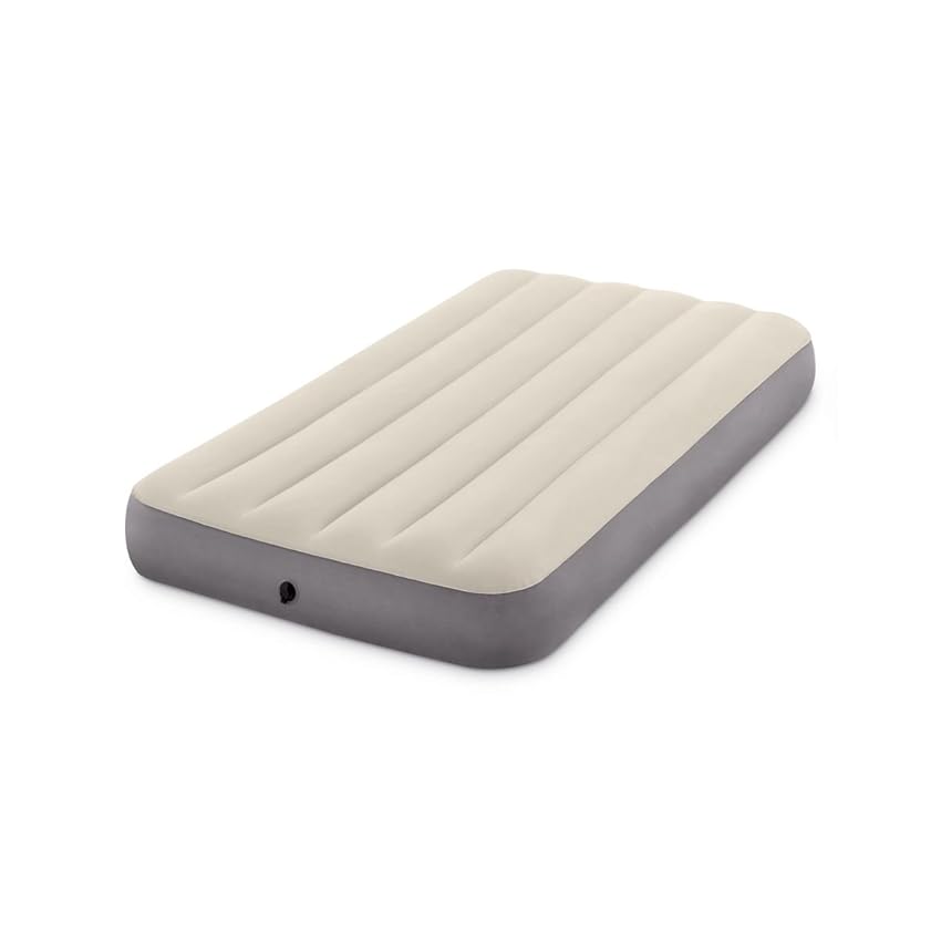 Intex Airbed Materasso Deluxe Singolo Classic Dura Beam con Tecnologia Fiber Tech