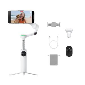 Insta360 Flow 2 Pro Pack Vlog Bianco- Gimbal per smartphone pieghevole