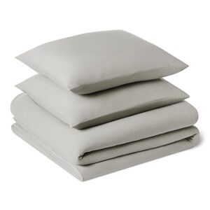 Amazon Basics Set Copripiumino Una Piazza e Mezza in Microfibra Prelavata