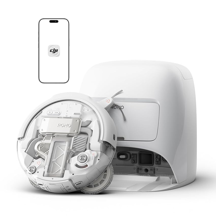 DJI ROMO A Robot Aspirapolvere Lavapavimenti con Mappatura