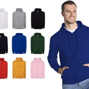 felpa uomo con cappuccio e zip JHK cotone invernale PREMIUM 9 colori