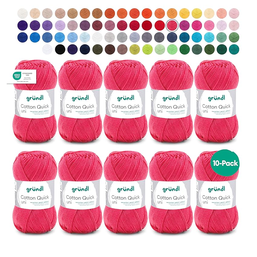 Gründl Filato Cotton Quick uni - filato sottile per uncinetto e maglia