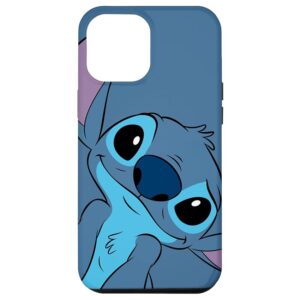 Custodia per iPhone 12 Pro Max Disney Lilo and Stitch Cute Stitch Face Slate Gray